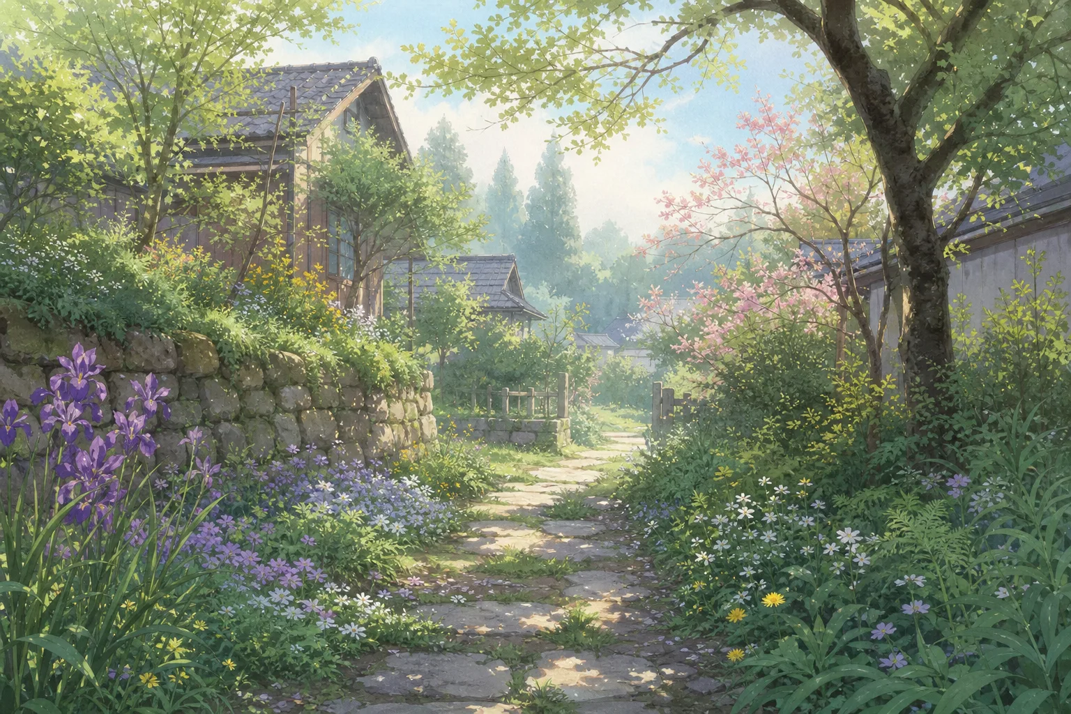 봄 산책길 그림일기 예시